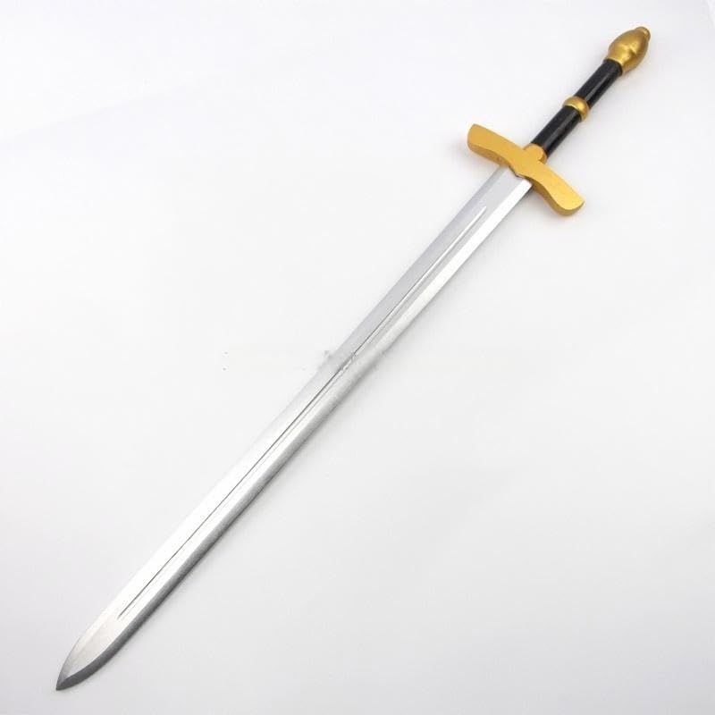 Amazon.co.jp: 【threeIslandscos】金色柄西洋剣（木製）コスプレ武器